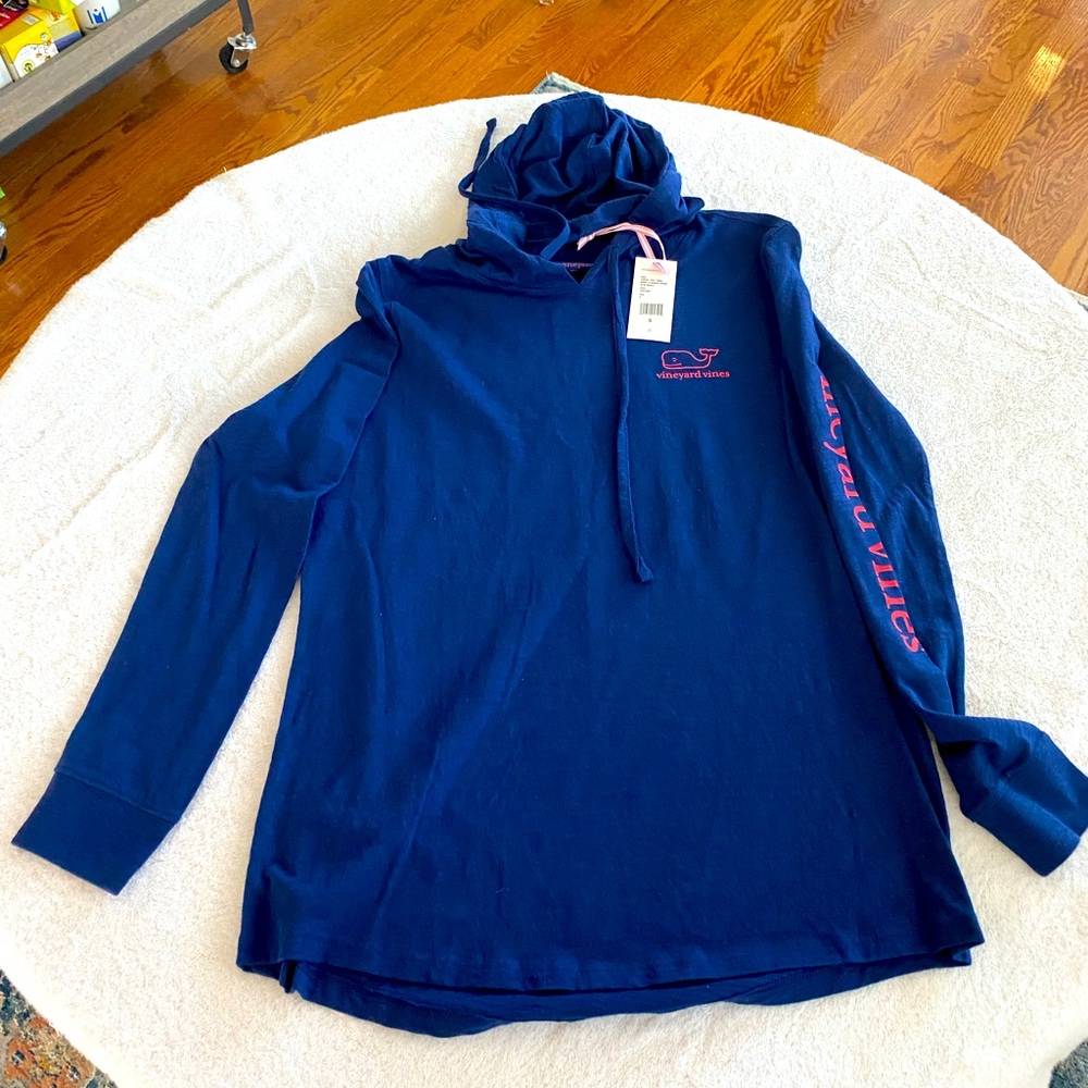 Vineyard Vines Graphic Hoodie color dark blue, brand new with tags